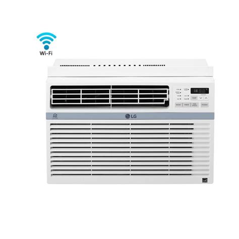 Easily install this air conditioner; LG Electronics 10,000 BTU Window Smart (Wi-Fi) Air ...