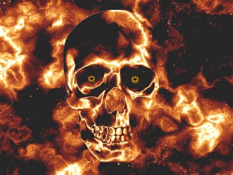 Free Download Fire Skull Wallpapers 1024x768 For Your Desktop Mobile