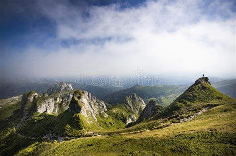 Most Scenic Mountain From Romania Ciucas Mountains In Summer Mist