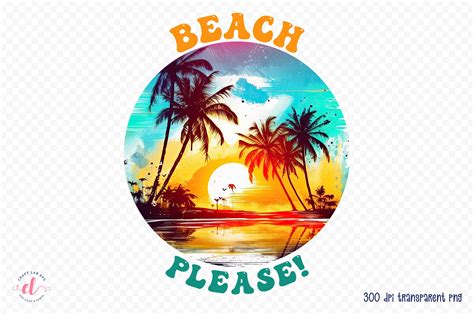 Beach Sublimation Design Beach Please Graphic By Craftlabsvg