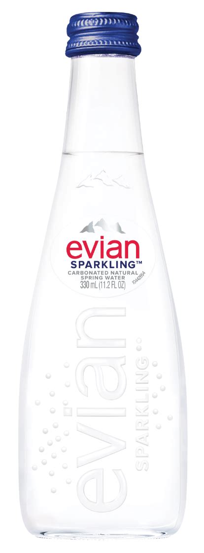 Evian Sparkling Water 330 Ml Bottle