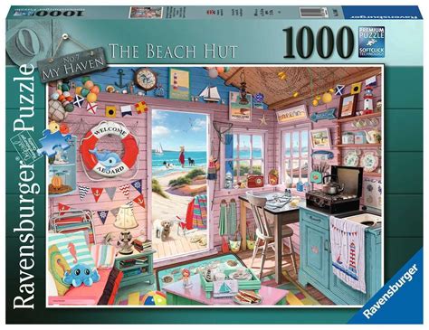 Add a colorful & cheerful beach scene with rainbow colored beach huts to your puzzle collection with this 1000 piece jigsaw puzzle by clementoni. Buy Ravensburger - My Haven No7 - The Beach Hut Puzzle 1000pc