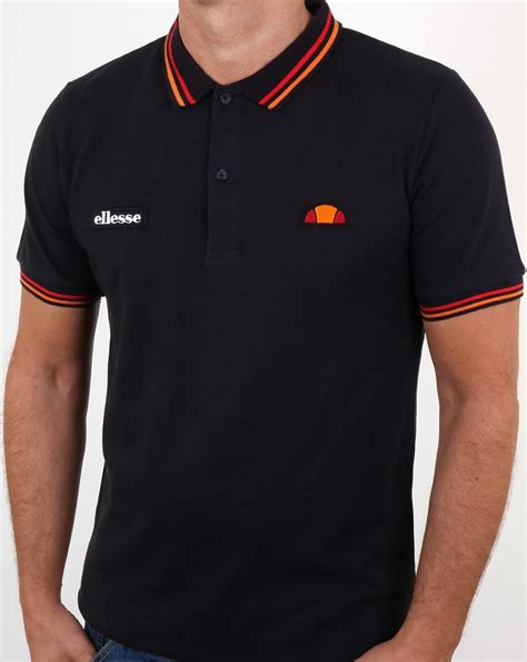 Yet despite its ubiquity in the male wardrobe, it's not a garment that perhaps this is because of the negative associations with which the polo shirt is laden. Ellesse Doran Polo Shirt Black,tipping,cotton,sports,mens