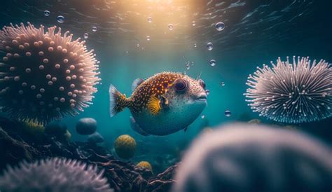 Premium Photo Pufferfish In The Ocean Photography Of A Pufferfish In