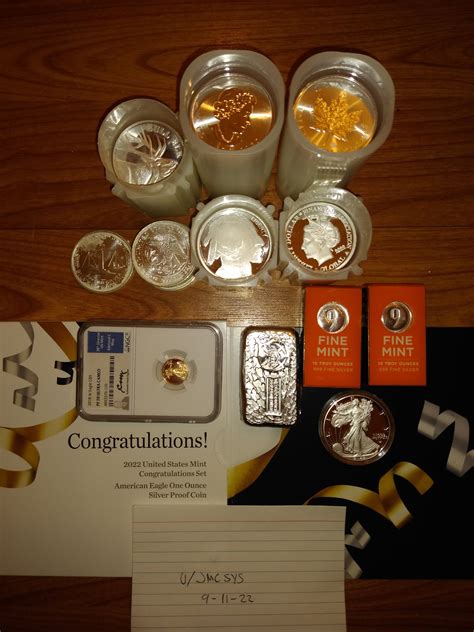 Wts 110 Oz Pf 70 Age And Various 999 Silver Pay By Crypto Zelle