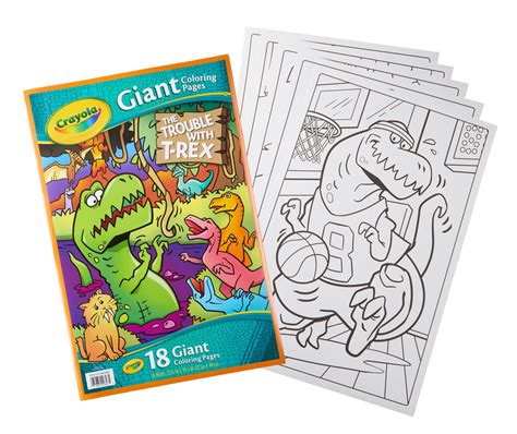 Crayola Giant Coloring Pages Featuring T Rex