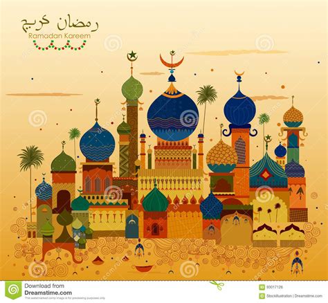 Lade die neueste version von eid mubarak für android herunter. Decorated Mosque In Eid Mubarak Happy Eid Ramadan Kareem ...