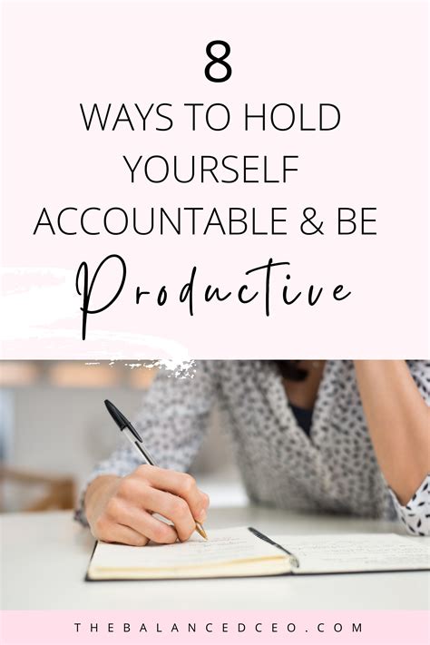8 Ways To Hold Yourself Accountable And Be Productive In 2021 Hold