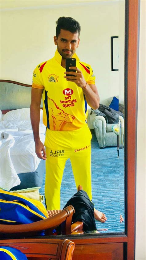 Whistle Podu Army ® Csk Fan Club On Twitter Super King Deepak Chahar Adorning His Yellow