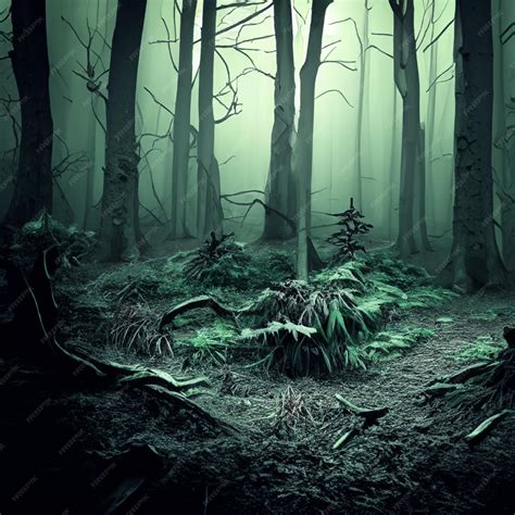 Premium Photo Scary Forest