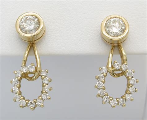 14k Yellow Gold 180ctw Diamond Stud Earrings Property Room
