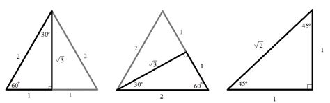 Special Triangles Degrees