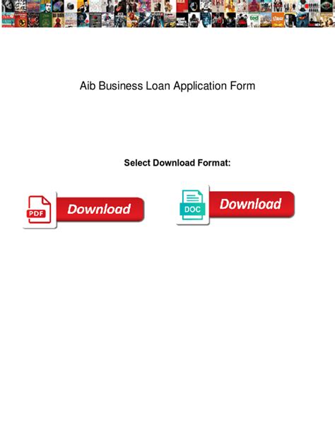 Fillable Online Aib Business Loan Application Form Aib Business Loan