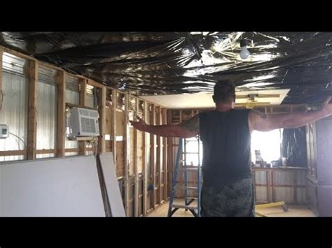 Before water damage in the ceiling in 2019. Drywalling a ceiling by yourself - YouTube