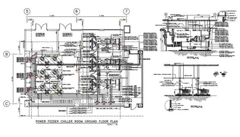 Power Feeder Chiller Room Ground Floor Plan DWG File Cadbull Purpose