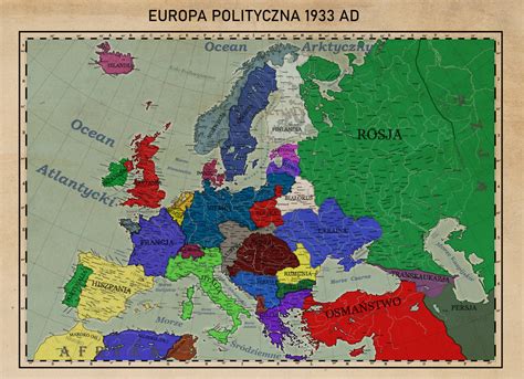 Map Of Alternate History Europe By Mcthar On Deviantart