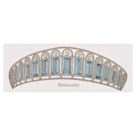 The Russian Aquamarine Kokoshnik Tiara Royal Jewelry Headpiece