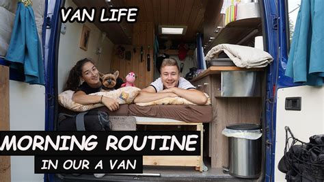 eng sub 둥지탈출 (nest escape) part 1. OUR MORNING ROUTINE LIVING IN A VAN//RANNÍ RUTINA V ...