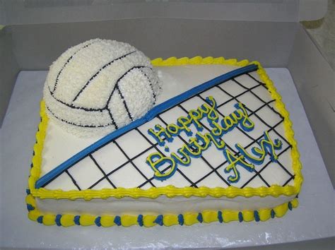 Volleyball Cake 9x13 Chocolate Cake With Bc Icing Volleyball Done With 12 The Sports Ball Pan