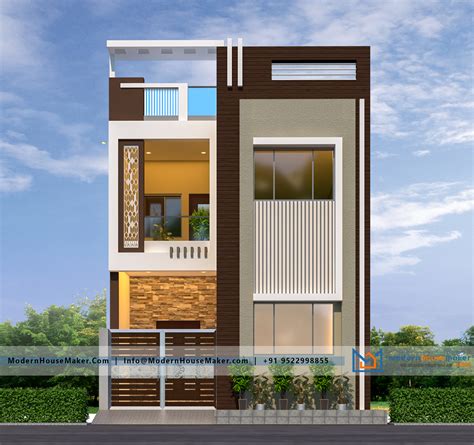 20x50 Elevation Design Indore 2050 House Plan India