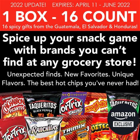 International Hot Chips Variety Pack Free Surprise Very Spicy