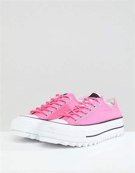 Lyst Converse Platform Ripple Sneakers In Pink In Pink