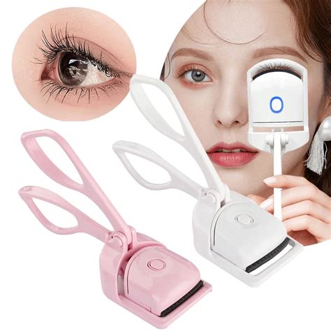Eyelash Curler Portable Electric Heated Eyelash Curler Comb Eye Lash