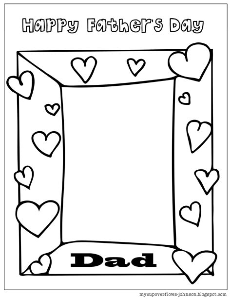 Father Day Coloring Pages Printable