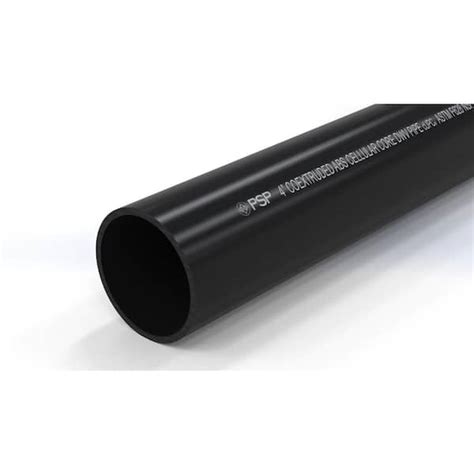 Plastic Services 4 In X 10 Ft Abs Dwv Pipe Abs10 4 The Home Depot