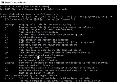 How To Shutdown Computer Using Cmd Command Prompt