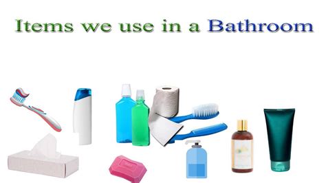 Bathroom Items Names In English Bathroom Vocabulary With Images Youtube