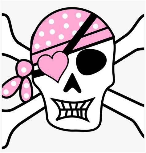 Download High Quality Skull And Crossbones Clipart Pink Transparent Png