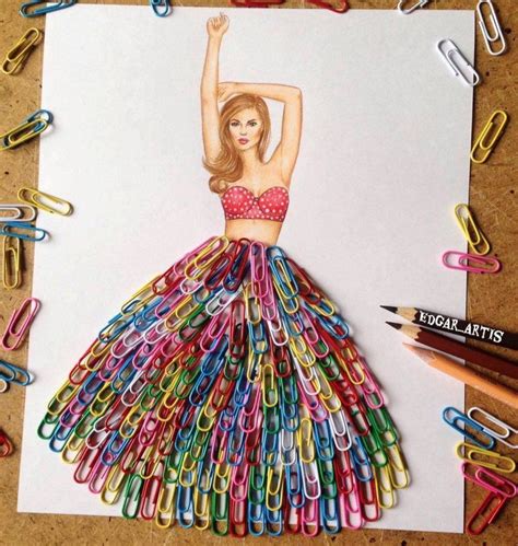 Dibujos para dibujar paso a paso. Resultado de imagen para vestidos para dibujar con cosas ...