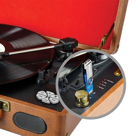 Buy Mbeat Retro Turntable With Usb Direct Recording Function Online