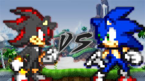 Sprite Fight Sonic Vs Shadow Youtube