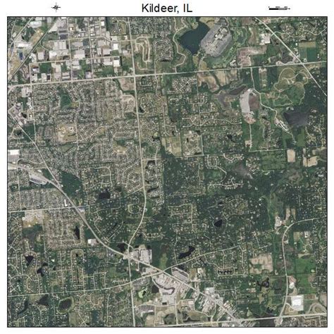 Aerial Photography Map Of Kildeer Il Illinois