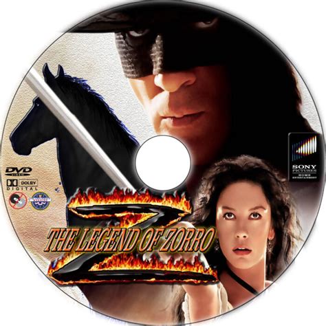 The Legend Of Zorro Dvd Label 2005 R1 Custom Art