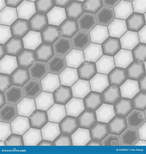 Seamless Grey Hexagon Pattern Stock Image Image 6386001