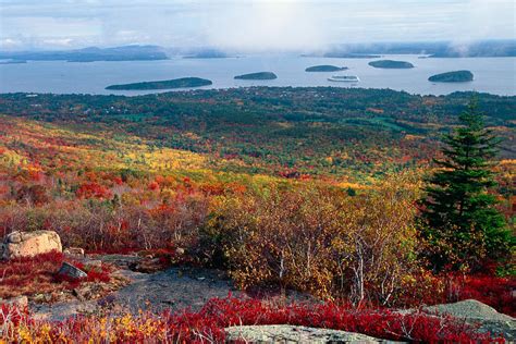 Fall Scenic View Of Bar Harbor Photograph By George Oze