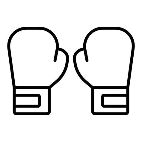 Boxing Gloves Icon Style 8329365 Vector Art At Vecteezy