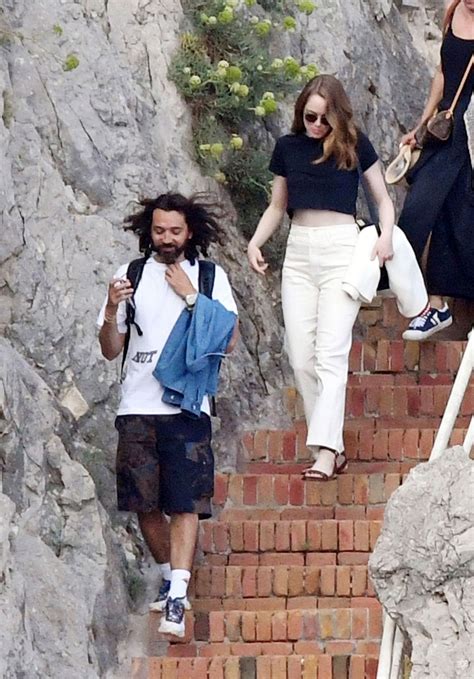 In fact, he actually directs her in the very, very, very, very funny skit wells for boys, which you can. EMMA STONE and Dave McCary Out in Capri 09/12/2019 ...
