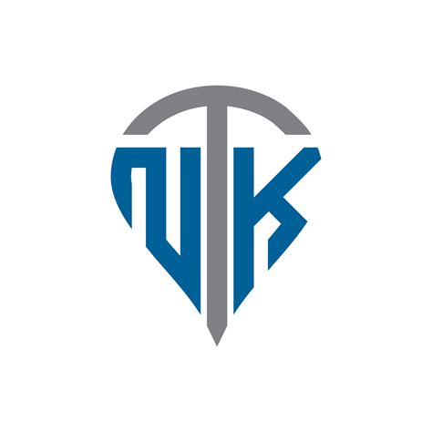 Ntk Letra Logo Diseño Ntk Creativo Monograma Iniciales Letra Logo