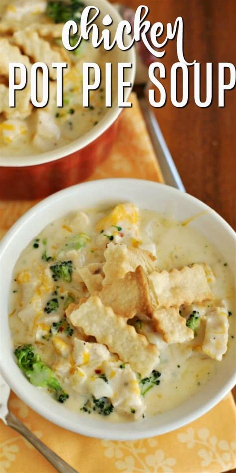 I dove into different pie crust recipes and tinkered around with the best way to make. Need a quick and easy dinner idea? Try making this Chicken Pot Pie Soup recipe. Use refrigerated ...