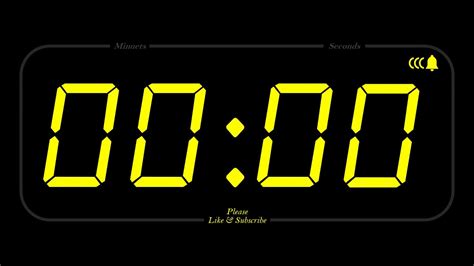 1 Minuet Timer And Alarm 1080p Countdown Youtube