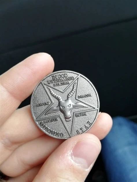 Lucifer Morningstar Coin Baphomet Coin Lucifer Morningstar Etsy Uk