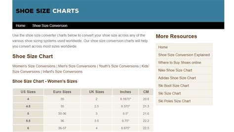 Use Our Shoe Size Conversion Chart To Convert Us Sizes To Uk Eu