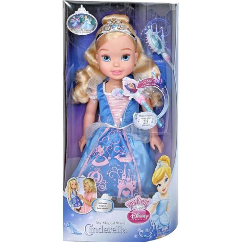 nib cinderella sparkling lights and magic wand doll top toy 2012 my first disney princess