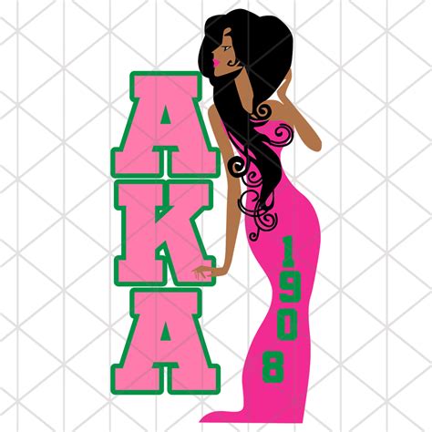 Aka Girl 1908 Sorority Svg Aka Sorority Svg Aka Girl Gang Etsy