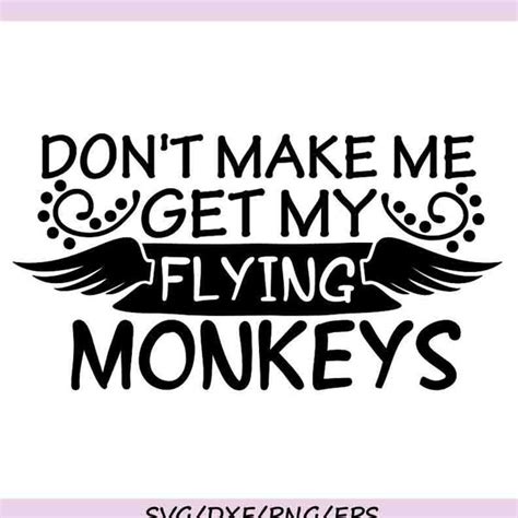 Flying Monkeys Svg Etsy