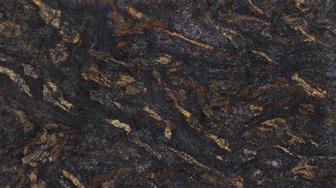 Orion Gold Is An Exotic Black Granite With Gold Veins And White